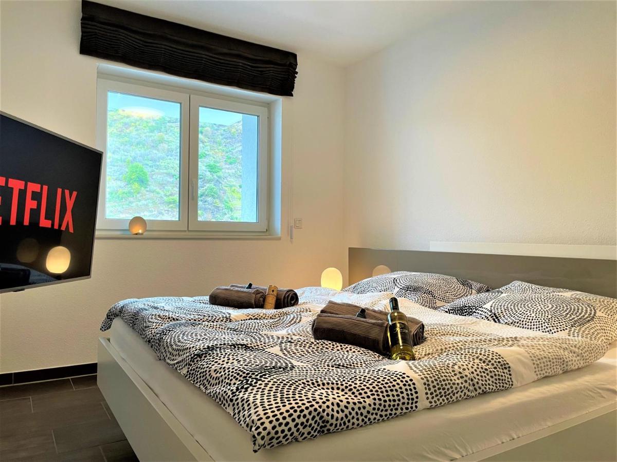 Moselpromenade Villa Moselufer, Panorama & Burg Cochem Blick, Netflix, Balkon Εξωτερικό φωτογραφία